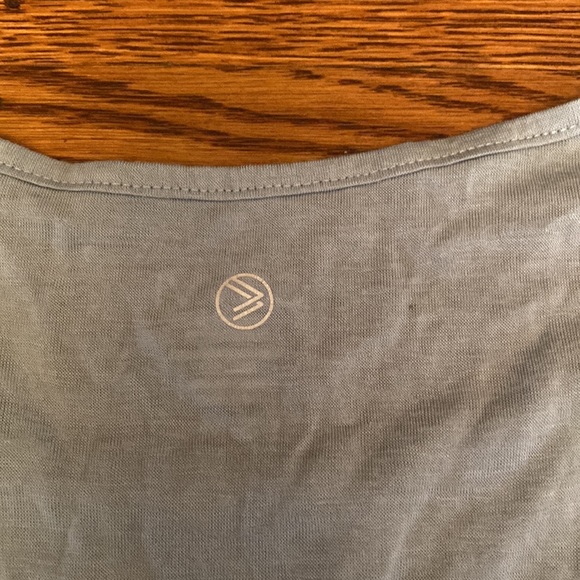 💰SAVVI SM-MD Light Blue Oversized Relaxed Boxy Curved Hi Low Hem TIDES Top - Picture 12 of 13